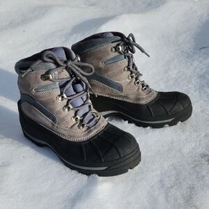 Columbia Winter Boots, Cascadian, Size 8.5, Blue, Gray Black, Great Condition